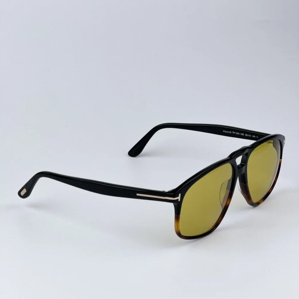 Tom Ford FT1000/S 05E PIERRE-02 BRAND NEW Sunglasses Black Brown Square Unisex
